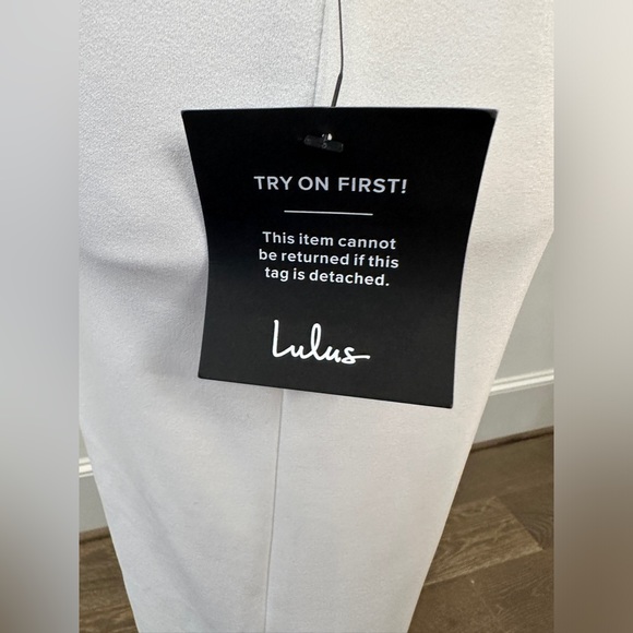 NWT LuLu’s Dress : Cocktail Club White One-Shoulder Midi Dress - Picture 6 of 8